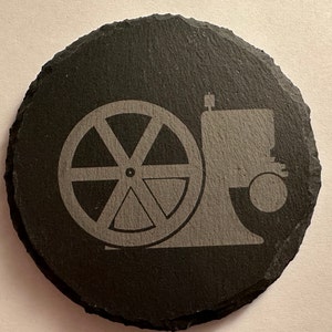 Hit and Miss Engine Slate Coaster