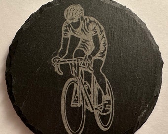 Road Bike Slate Coaster