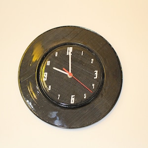 Brake disc Carbonfiber - Modern Wall Clock