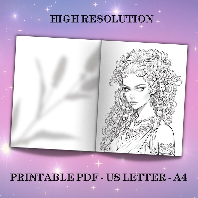 greek goddesses coloring pages