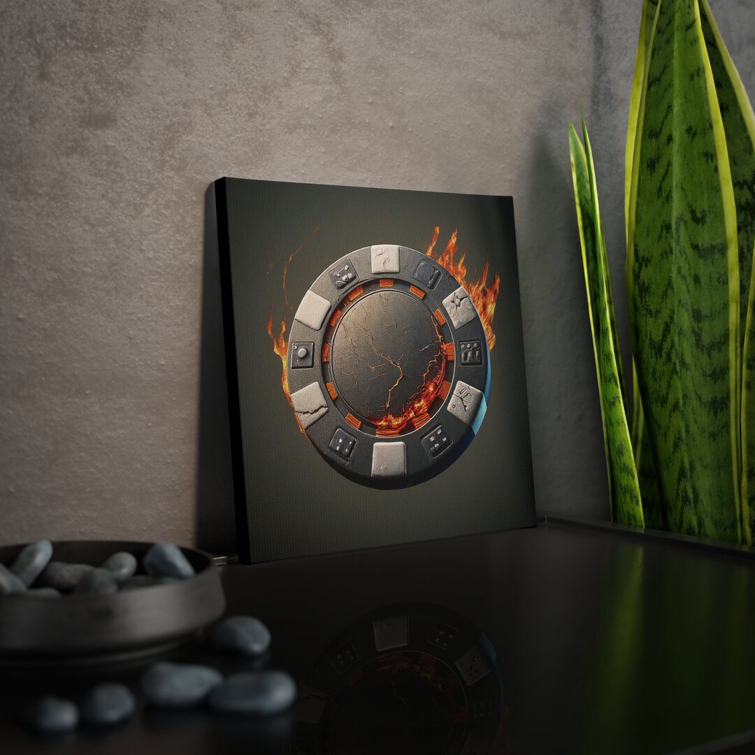 Poker Chip Wall Decor Poker Chip Wall Art for Casino Decor Highquality