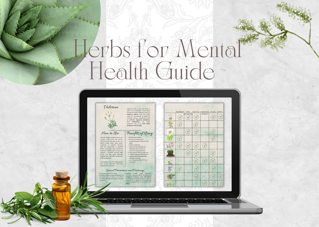 Herbs for Mental Health Guide Etsy
