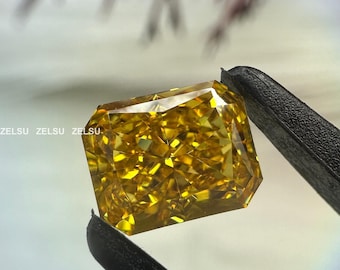 1.20 CT Radiant Cut Yellow Lab-Grown Loose Diamond