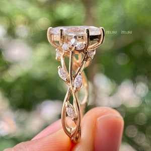 2.7 CT IGI Certified Marquise Cut Lab Grown Diamond Ring, Diamond Engagement Ring, Vintage Engagement Ring, Engagement Gift For Her