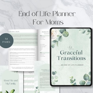 end of life planner printable Funeral Planner Important Document Organizer In Case Of Emergency Printable Family Binder Beneficiary Info