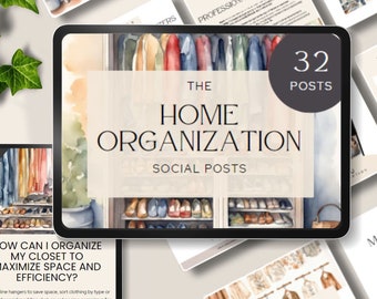 home organizing instagram post stay home mom organizer canva Social Media Posts home organisation professional organizer instagram template