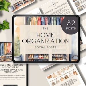home organizing instagram post stay home mom organizer canva Social Media Posts home organisation professional organizer instagram template