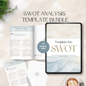 swot analysis templates Small Business plan chart marketing strategy matrix competitor analysis new product ideation operations evaluation