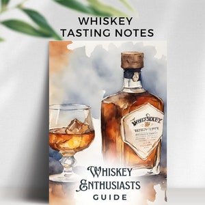 Whisky-Verkostungsnotizen Whisky-Verkostungsparty Whisky-Verkostungsführer lädt Bourbon-Verkostung ein Whisky-Liebhaber-Geschenk für Ihn Kundenspezifisches Verkostungsmenü