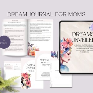 Dream Journal for Moms dream memory record journal tracker diary manifestation journal lucid dreaming guide dream interpretation analysis