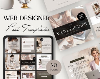 social media post for web designer instagram website designer social media templates canva graphic design marketing agency Virtual assistant