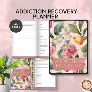 Planificador de recuperación de adicciones Plan de prevención de recaídas Hojas de trabajo de adicción Días imprimibles Diario de sobriedad Regalo de sobriedad Alcohólicos Anónimos PDF