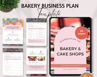 bakery business plan template for small bakeries planner in home bakery business proposal template canva coffee shop startup small business