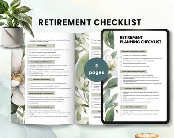 pensioen checklist pensioenplanner sjabloon afdrukbare pensioengids spaarinkomensplan pensioendoelen financiële planning pensioen