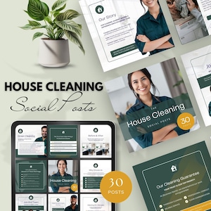 house cleaning instagram post canva template cleaning business social media post janitorial services marketing professional cleaner editable