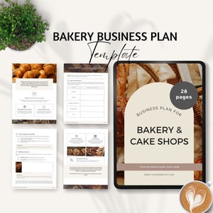 modello di business plan di panetteria per piccole panetterie pianificatore nel modello di proposta di attività di panetteria domestica canva marketing del piano di avvio di una caffetteria
