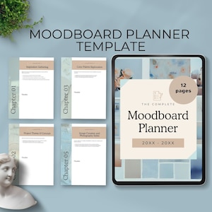 Mood Board Planner template canva Bride Binder For Wedding Content Photoshoot wedding planner book Styled Shoot For Photographers editable