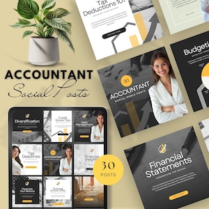 social media for accountants accounting and bookkeeping social media canva templates tax instagram post tax prep flyer finance services