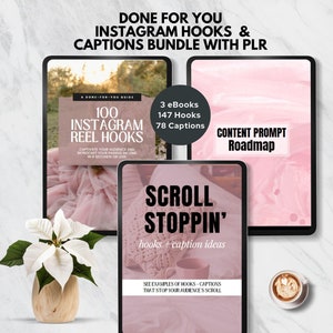 instagram hooks and reels captions dfy zero income claim hooks and captions viral faceless digital marketing done for you social media canva