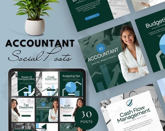 accounting and bookkeeping social media templates tax accountant social media accounting instagram post tax prep small business edit canva