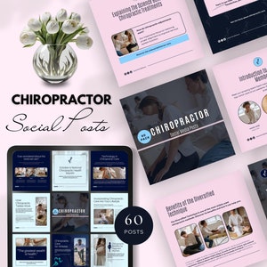 chiropractor social media post templates for chiropractors instagram chiropractic clinic marketing medical care business health care canva