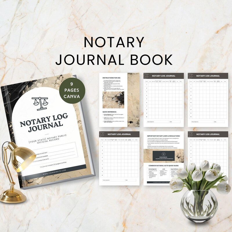 Notarial Certificates Etsy