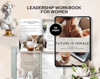 leadership workbook for women leadership mindset journal planner Growth Mindset career coach life coaching worksheet team management PDF