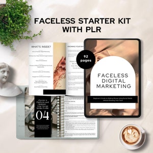 faceless marketing starter kit plr faceless digital marketing all-in-one guide faceless instagram video playbook done for you instant access