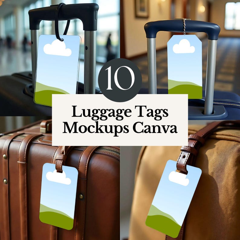 luggage tag mockup canva custom suitcase label display easy drag and drop personalize travel bag accessory template add your design editable