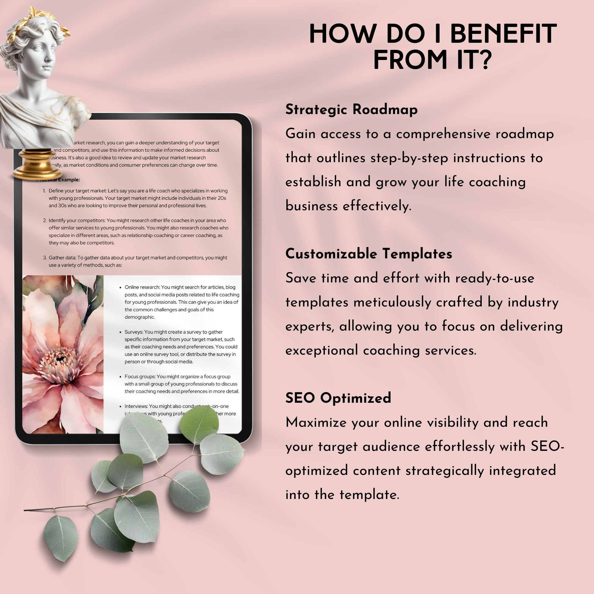 Life Coach Business Plan Template Canva Start-up Proposal for Life ...