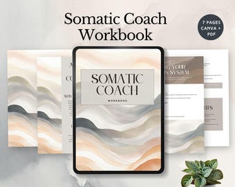 Cahier d'exercices pour coach somatique, feuille de travail sur la régulation du système nerveux, modèle d'entraîneur holistique, outil de technique de guérison esprit-corps, santé mentale modifiable