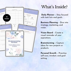 Mompreneur Planner for working mums daily organizer entrepreneur weekly tracker small business owner tool gift for mom editable template