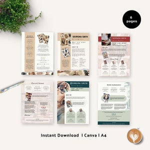 media kit canva template for author media kit novelist Sheet Canva Author Press Kit Book Author Profile Book Marketing writer profile sheet