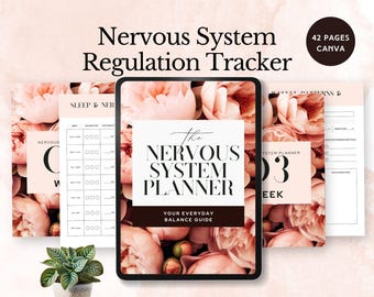 Suivi de la régulation du système nerveux Cahier d'exercices pour le soulagement du stress planificateur somatique journal conscient des traumatismes pleine conscience guide de bien-être coach de vie PDF