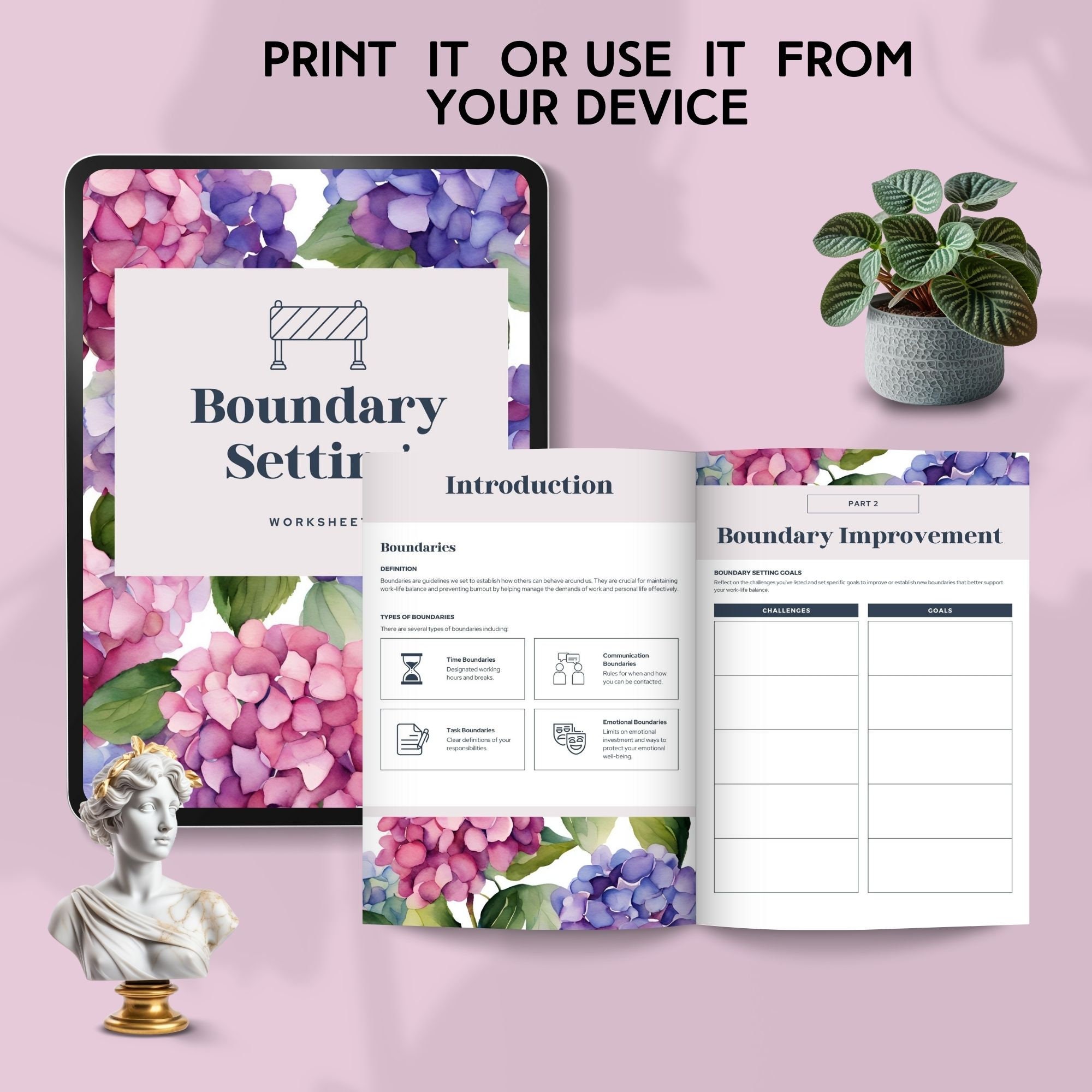 Boundary Setting Worksheet Setting Healthy Boundaries Workbook for ...