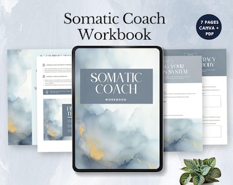 Cahier d'exercices pour coach somatique, feuille de travail sur la régulation du système nerveux, modèle pour coach de bien-être, outil de technique de guérison corps-esprit, soulagement du stress modifiable