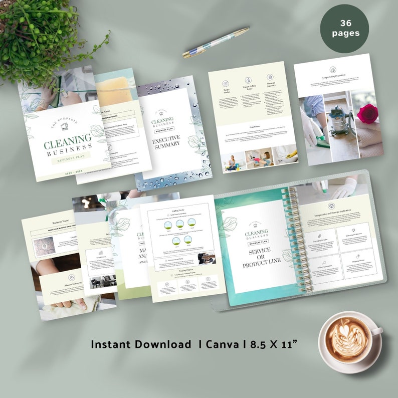 CLEANING BUSINESS PLAN TEMPLATE FREE visual data 3