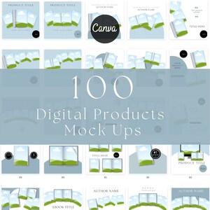 sell canva template on etsy shop listing mockup template printables mock up styled digital product mock-up canva magazine ebook journal