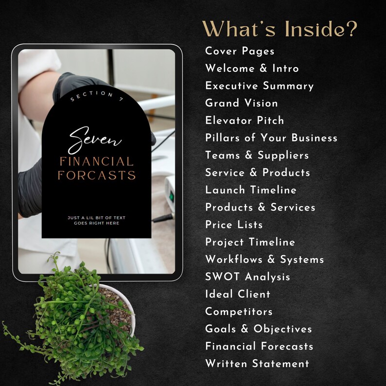 business plan for a beauty salon template canva hair nail skin salon business planner analysis marketing form proposal workbook editable