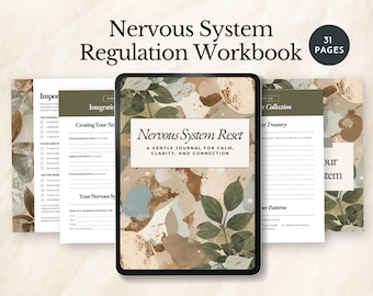 Nervensystem Regulation Arbeitsbuch Somatische Therapie Arbeitsblatt Emotionale Heiltechniken Stressabbau Vorlage Angstübungen bewältigen