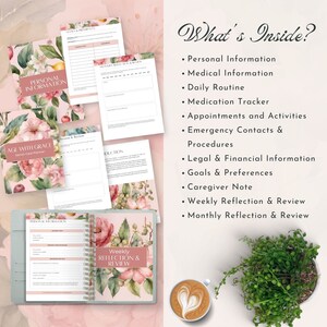 senior care planner Caregiving Checklist printable elderly daily log for family caregiver home health nurse journal log instant download