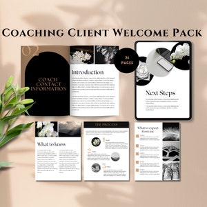 coaching intake forms coaching client agreement template client onboarding proposal coaching forms for clients welcome guide canva template