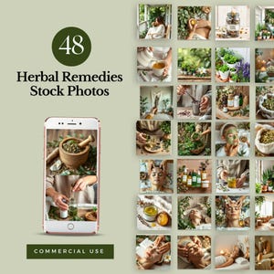 Holistic Healing Stock Photo health Wellness Aesthetic Images natural herbs remedy social media content essential oils digital marketing