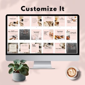 business coach faceless posts faceless instagram account post marketing templates social media digital marketing done for you canva editable