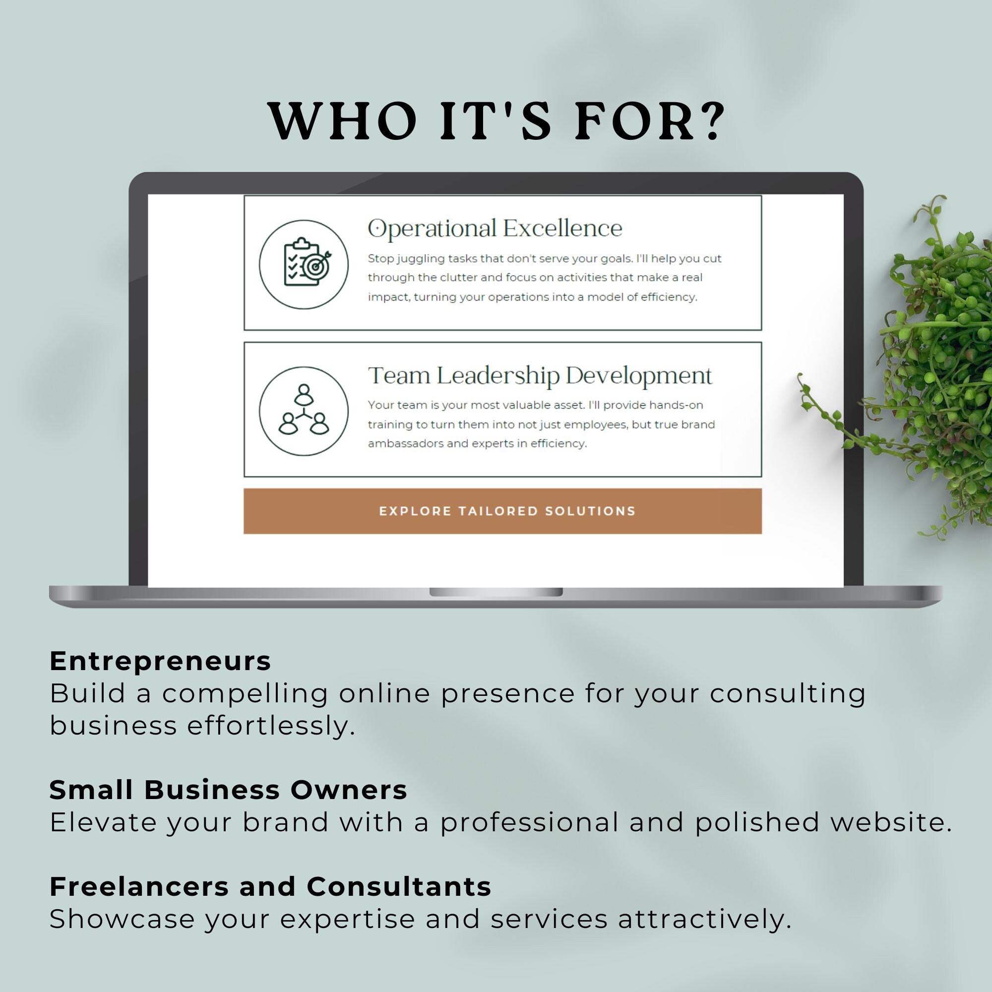 Business Consulting Website Templates Canva Coach Consultant Freelancer