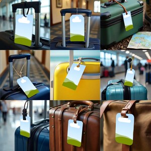 luggage tag mockup canva custom suitcase label display easy drag and drop personalize travel bag accessory template add your design editable