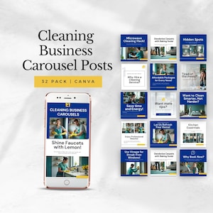 cleaning business instragram templates professional cleaning service modern carousels house cleaner social media marketing editable modern