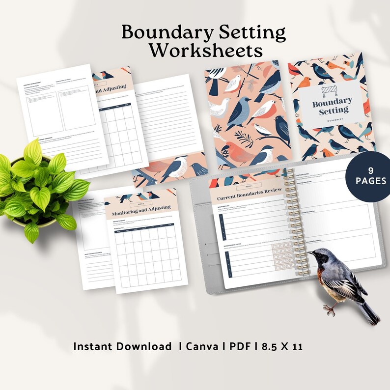 Boundaries Worksheet Boundary Setting Workbook Healthy Boundaries for ...