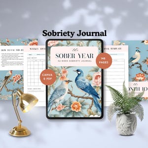 Diario de sobriedad Planificador de recuperación de adicciones Hojas de trabajo para la prevención de recaídas Regalo para sobrios Salud mental Imprimible Terapia Alcohólicos en recuperación