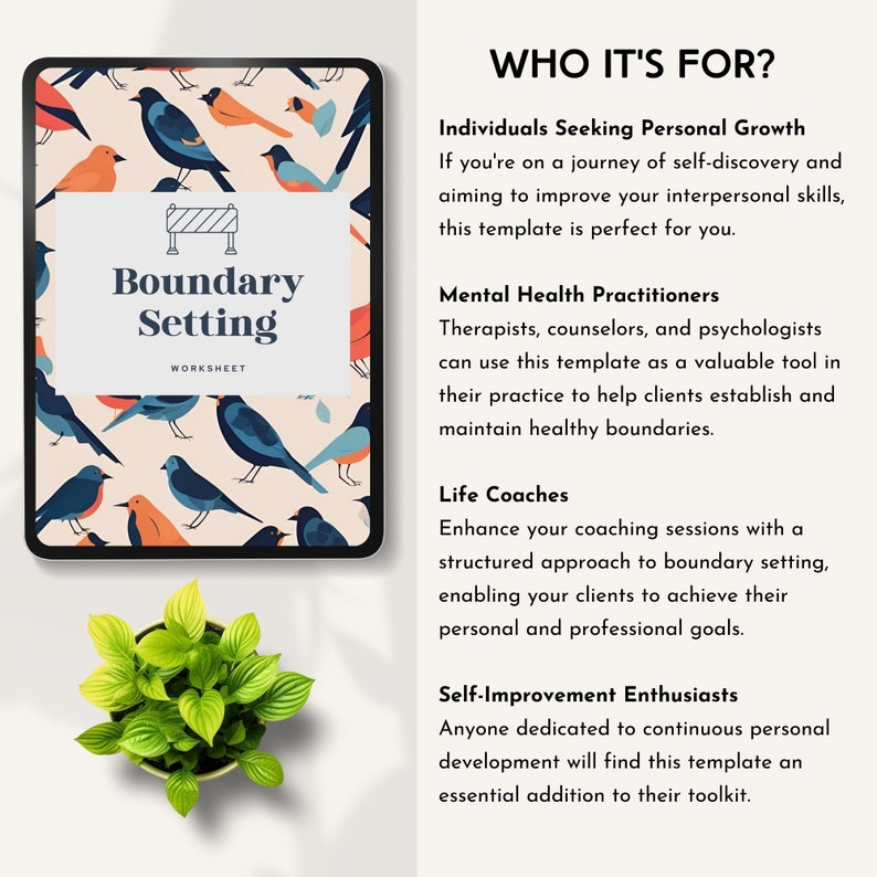 Boundaries Worksheet Boundary Setting Workbook Healthy Boundaries for ...